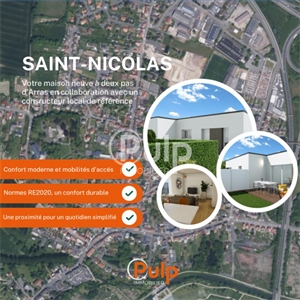 maison à la vente -   62223  SAINT NICOLAS, surface 65 m2 vente maison - UBI476375891